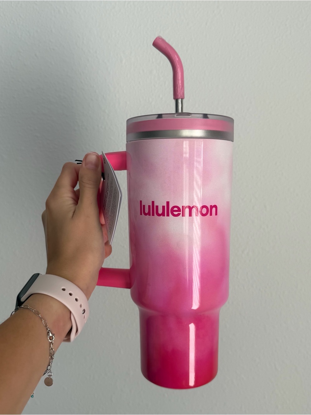lululemon candy cloud ombré Insulated Tumbler with Straw 40oz